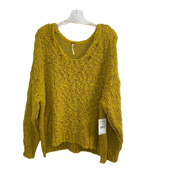 NWT free people Sunday Shore Hold Show Sweater - Picture 2 of 9